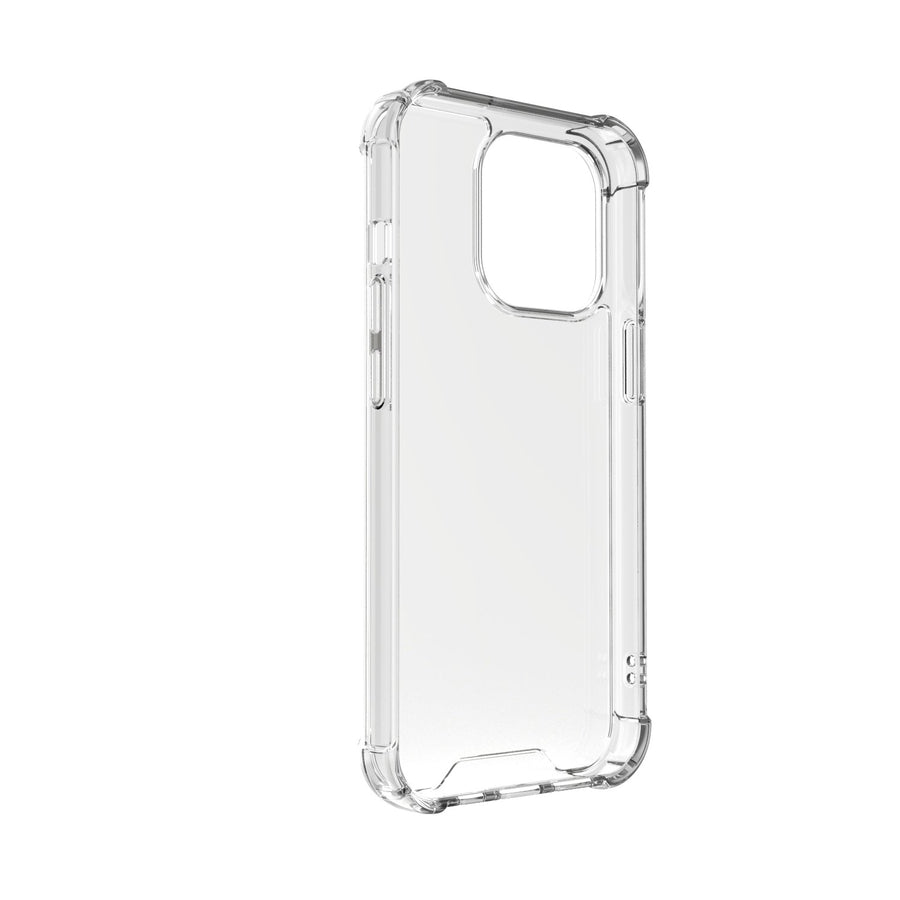 BAYKRON Premium Tough Case for iPhone® 13 Pro 6.1â€? with Deluxe Nylon Carry Strap - Shockproof and Antibacterial  - Clear