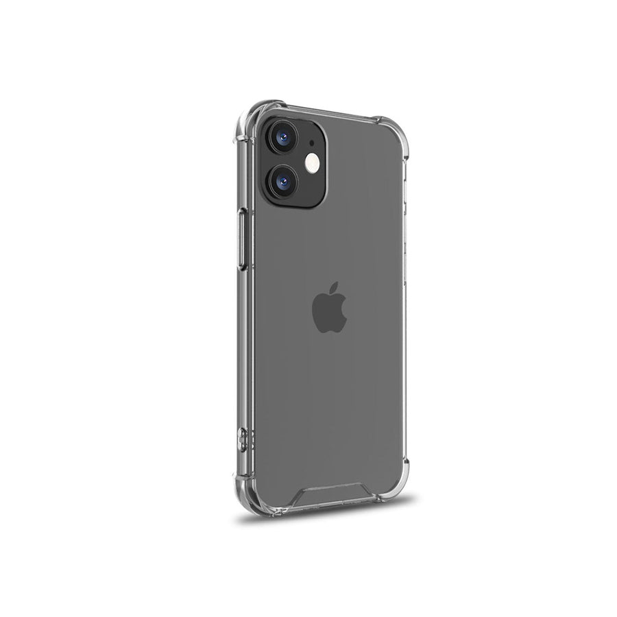 BAYKRON Premium Tough Case for iPhone 12 mini® 5.4” with Nylon Carry Strap - Shockproof and Antibacterial - Clear
