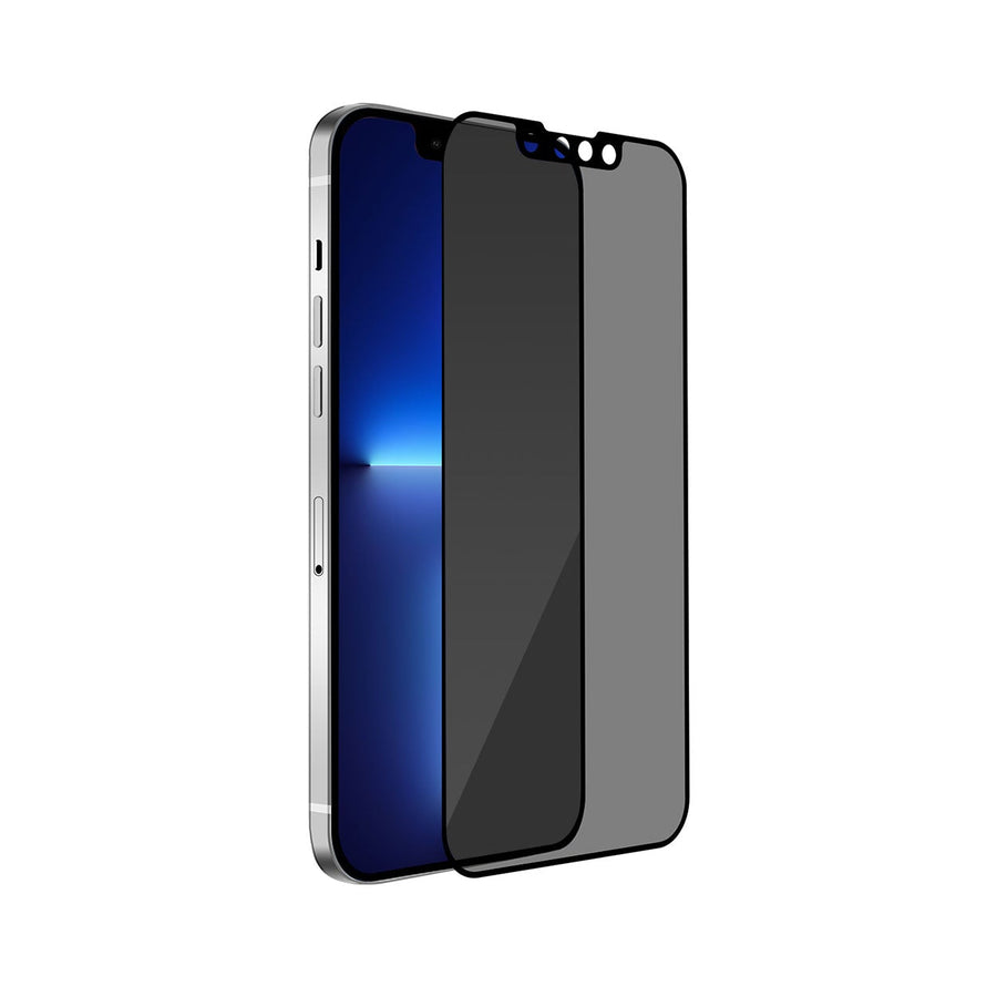 BAYKRON Premium Tempered Glass Privacy Screen Protector for iPhone® 13 Pro Max 6.7" - Edge to Edge Coverage and Antibacterial Protection; Includes Easy Install Applicator