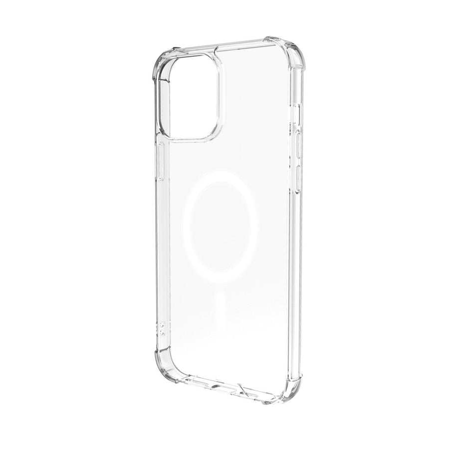 BAYKRON Premium Mag Case for iPhone® 13 Pro 6.1â€? with Deluxe Nylon Carry Strap - Shockproof and Anti-bacterial - Clear
