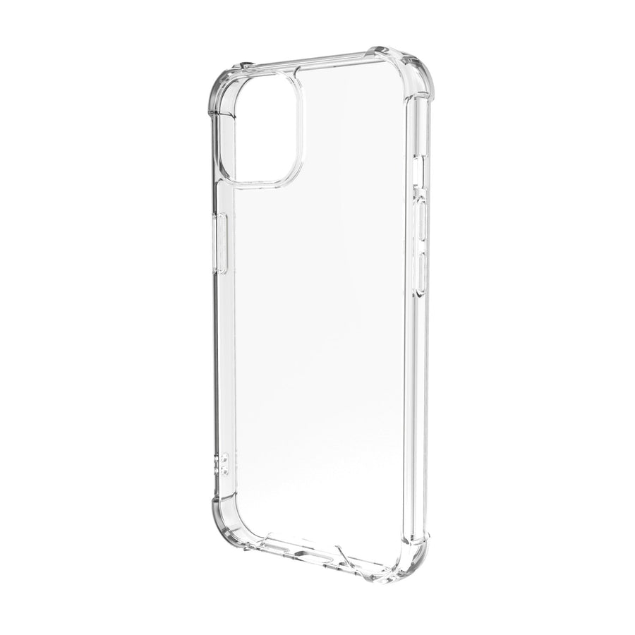 BAYKRON Premium Tough Case for iPhone® 13 6.1â€? with Deluxe Nylon Carry Strap - Shockproof and Antibacterial for iPhone 13 6.1" - Clear