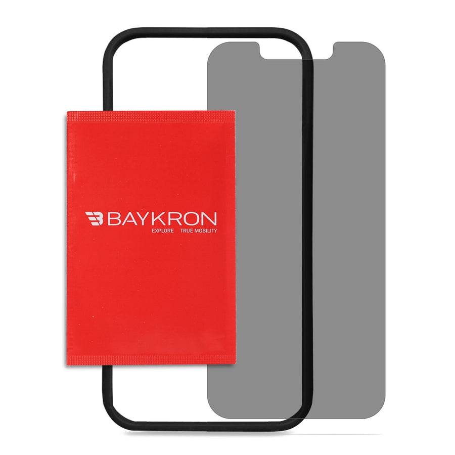 واقي شاشة للخصوصية من الزجاج المقوى من BAYKRON لهاتف iPhone 13 Pro Max 6.7 بوصة - تغطية من الحافة إلى الحافة وحماية من البكتيريا ؛ تتضمن أداة تثبيت سهلة التركيب
