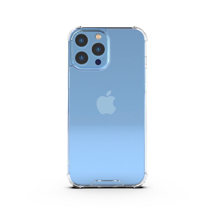 حافظة صلبة فاخرة من BAYKRON لهاتف iPhone 13 Pro 6.1 بوصة مع حزام حمل من النايلون الفاخر - مقاوم للصدمات ومضاد للبكتيريا - شفاف