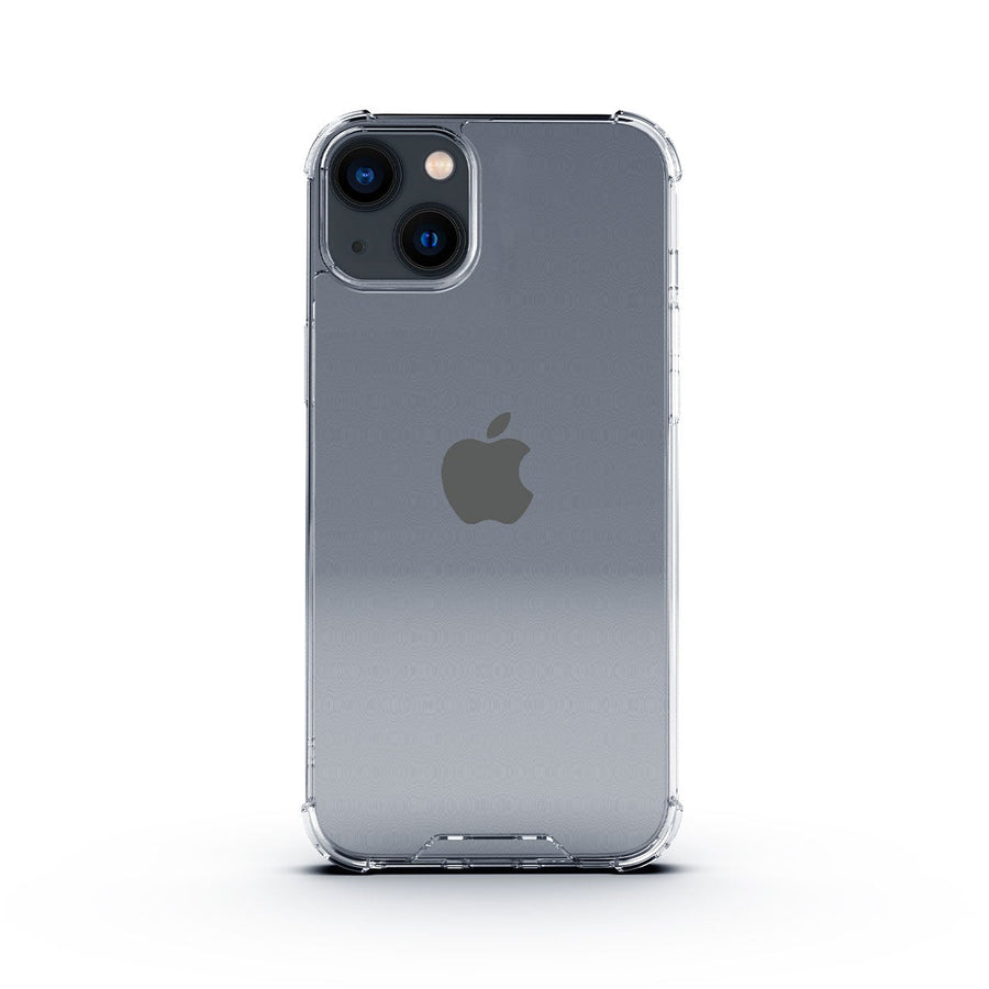 جراب BAYKRON الذكي المتين لهاتف iPhone 13 6.1 بوصة مع حزام حمل من النايلون - مقاوم للصدمات ، شفاف كريستالي مع تقنية مقاومة الاصفرار