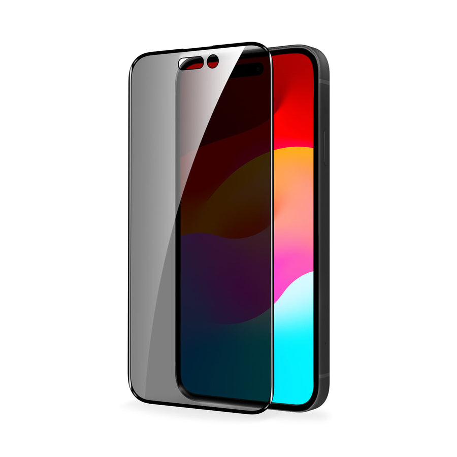 واقي شاشة بايكرون مزدوج من الزجاج المقسى عالي الجودة من الألومنيوم ثلاثي الأبعاد عالي الدقة من الحافة إلى الحافة مع أداة تطبيق لهاتف pro max iPhone 15.