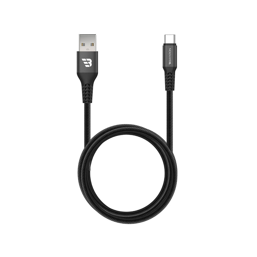 BAYKRON Premium 3M USB-A to USB-C 3.0A Charge and Sync Cable with Ultra Durable Dupont Kevlar Braided Exterior
