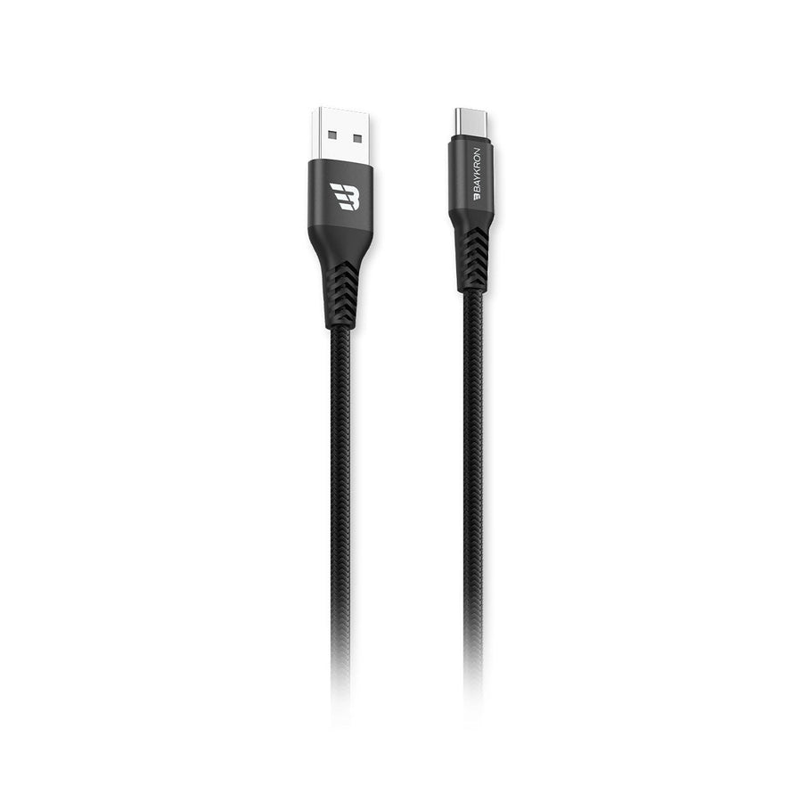 BAYKRON Premium 3M USB-A to USB-C 3.0A Charge and Sync Cable with Ultra Durable Dupont Kevlar Braided Exterior