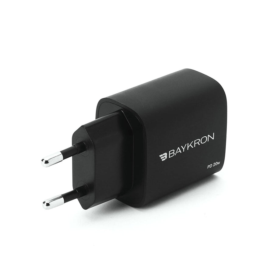 BAYKRON 20W Portable Wall Charger with Power Delivery (PD) USB-C for European Standard Outlets