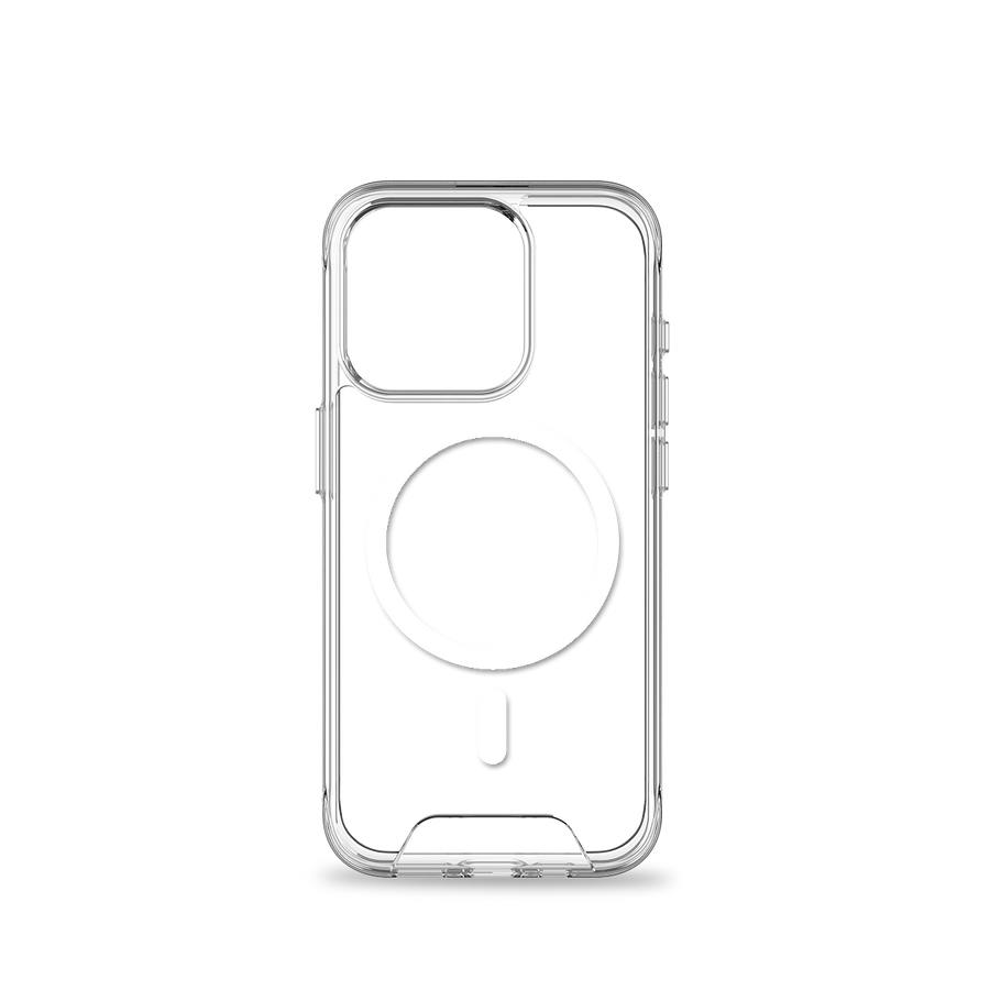 حماية ممتص الصدمات الذكي من بايكرون ومقاوم لبصمات الأصابع، Clear MagSafe لهاتف iPhone 15 pro max.